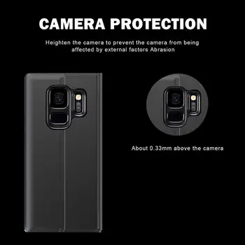 Cazuri de telefon Pentru Samsung Galaxy S8 S9 S10 S20 A51 A71 Nota 8 9 20 Ultra geam Lateral Stil Carte de Flip Piele PU Caz Suport Acoperire