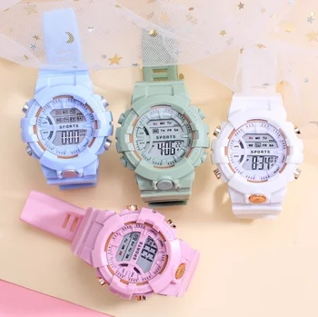 Cele mai noi LED-uri de Sport în aer liber, ceas ceasuri de mana ceas deșteptător stil coreean impermeabil moda casual Ceas Digital Relogio Feminino