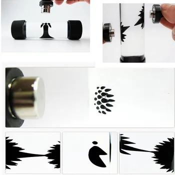 Cilindrice Ferrofluid Într-O Sticlă cu Lichid Magnetic din Neodim Magnet de Birou 10ml la Stres Livrare Gratuita Jucărie Antistres
