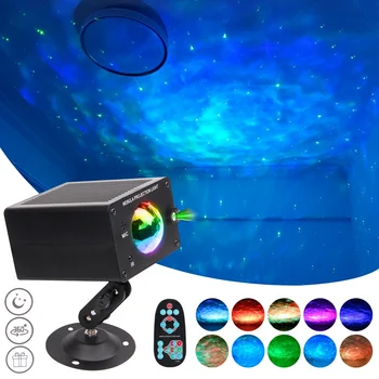 Colorat Cerul Înstelat Galaxy Proiector Lumina de Control Vocal Music Player Star Proiector LED Lumina de Noapte Cadouri pentru Copii