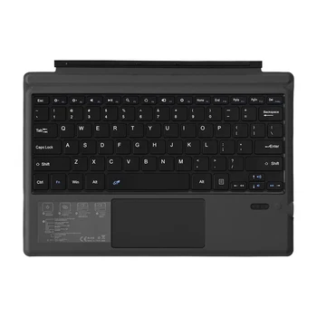Compatibil Bluetooth 3.0 Reîncărcabilă Tablet Keyboard pentru Microsoft Surface Pro 3/4/5/6/7 Portabil Tastatura Wireless cu Touchpad