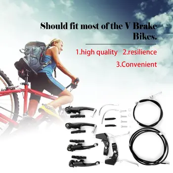 Completați Aliaj Mtb Biciclete Mountain Bike V Frana Si Maneta Si Cablu (Fata + Spate) Set De Frână Sensibilitate
