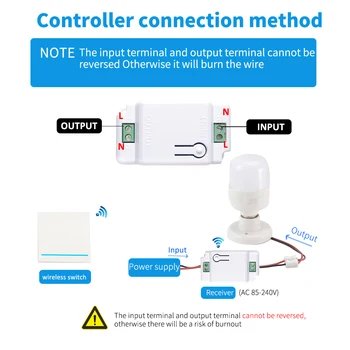 Comutator Wireless 1/2/3 Gasca RF433Mhz Buton Panou Smart Home Îmbunătățirea Cabluri-gratuit control de la distanță interruptor 90-240V