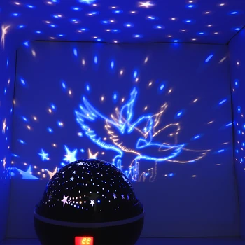 Copil Cadou De Dormit Galaxy Proiector Lumina Iepure Stil De Condus Lumina De Noapte Proiector Stele C Veioza Cu Temporizator Lampă De Masă D30