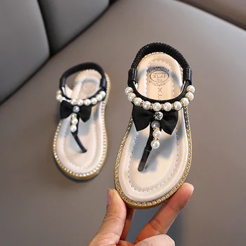Copil De Vara Fete Sandale Copil Pentru Sugari Copii Alunecare De La Pearl Cristal Singur Printesa Roman Pantofi Pentru Copii Fete Papuci De Casă