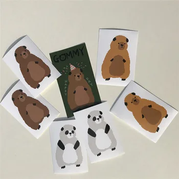 Coreeană Uri de Desene animate Ursul Panda Drăguț Autocolante Animale IPad, Telefon Mobil Kawaii Papetărie Diy Autocolante Decorative Estetice 3sheets