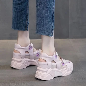 Creșterea Înălțime Briose pantofi Confort Pantofi pentru Femei cu Toc Sandale Espadrile Platforma 2021 Vara All-Meci Saboți Pană