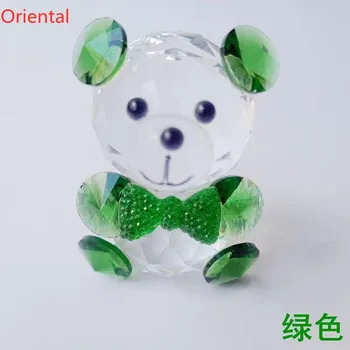 Cristal colorat Urs Figurine in Miniatura Urs Drăguț Ornament Decor Acasă Accesorii Cadou pentru Copil de Nunta de Decorare
