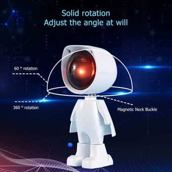 Curcubeu Apus De Soare Proiector Atmosferă Lumina De Noapte Rotație De 360 De Grade Robot De Fundal De Perete Decor Plin De Culoare Fotografice Lampa