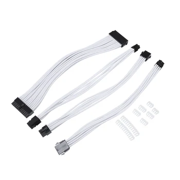 De bază Cablu de Extensie Kit; 1buc Atx 24Pin/Eps 4+4Pin/Pci-E 8pini/Pci-E 6pini Putere Cablu de Extensie