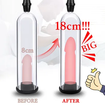 De sex masculin Penisului Pump Pompă de Vid Manuală Extender Penis Enhancer de sex Masculin Masturbator Penisului Instrument de Antrenor Adult Jucarii Sexuale pentru Barbati