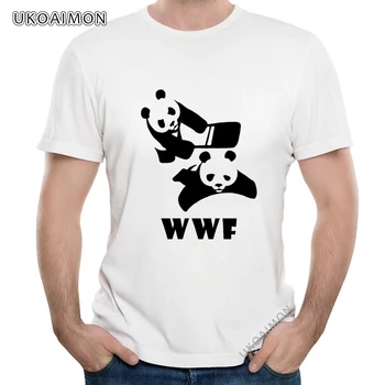 De Vânzare la cald Panda Wwf Wrestling Regulat Rece Topuri Tricouri Hip hop Supradimensionate Tricouri din Bumbac Toamna Tricouri Picătură de Transport maritim