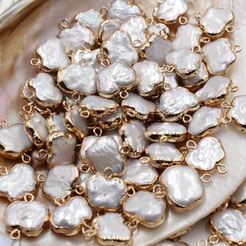 De înaltă Calitate stil Baroc Fluture în Formă de Perle Aurite Tăiate Perla Conector Manual DIY Accesorii Bijuterii en-Gros