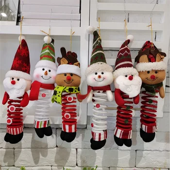 Decoratiuni de craciun pentru Casa Santa om de Zăpadă în Formă de Cerb Papusa Cadou Papusa Ornamente pentru Pomul de Craciun de Anul Nou 2022 Cadou de Crăciun Navidad