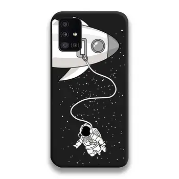 Desene animate astronaut extraterestru Cazuri de Telefon Pentru Samsung Galaxy A21S A01 A11 A31 A81 A10 A20E A30 A40 A50 A70 A80 A71 A51 5G