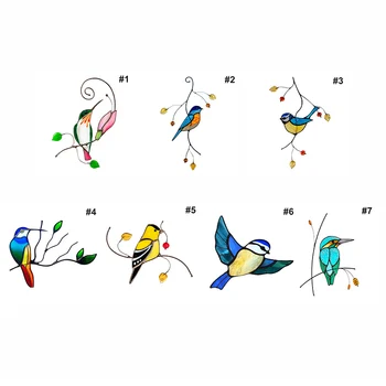 Desene Animate Păsări Geam Decalcomanii De Păsări Autocolante De Perete Decor De Perete Pentru Bucatarie Dormitor Baie Decor Acasă
