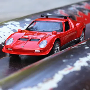 Diecast 1:32 Aliaj Jucărie Mașină Lamborghini-Miura Clasic Supercar Model de Metal Vehicule pentru Copii Cadouri de Crăciun Jucării de Colecție