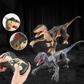 Dinozaur Jucărie Atractivă Electric Bucurie Băieți Fete T-Rex de Mers pe Model Animal Jucării Control de la Distanță Cadou pentru Joc Interactiv