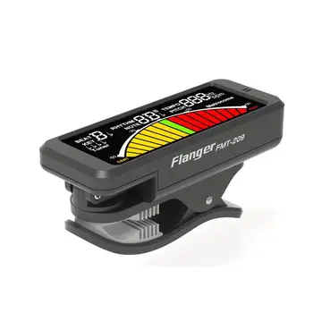Dragonpad Flanger FMT-209 Guitar Tuner Digital Clip-on Guitar Tuner cu Clip de Montare pentru Cromatic, Chitara, Bas, Ukulele, Vioara