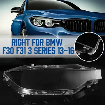 Dreapta/stânga Auto Faruri Fata Transparente, Abajururi de Lampă Coajă de Lentile Far Pentru BMW F30 F31 seria 3 2013 2016