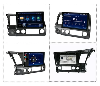 Dubla 2 Din Masina Radio Stereo Auto Construit în DSP+Carplay 4GB+64GB, Android 10 Wifi, BT SWC Camera Pentru Honda Civic FK, FN FD 2005-12