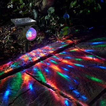 DUS Solar Gazon Miza Noapte Lumini RGB Culoare Schimbare Lumini în aer liber, Grădină, Curte Vila Impermeabil de Amenajare a teritoriului Lămpi