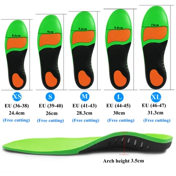 EiD Pantofi Ortopedici Unic Tălpi De picioare Suport Arc X/O Tip Picior de Corecție Picior Plat EVA Arc Picior Pad Pantofi de Sport Introduce