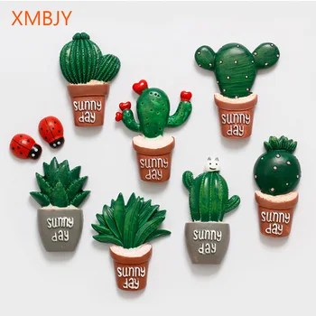 En-Gros De Drăguț Plante Suculente Flori De Cactus Magnet De Frigider Frigider Autocolante Magnetice Acasă Decorare Cadouri Pentru Copii Jucarii