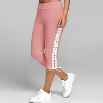 Femei Jambiere Primăvara Și Vara Elastic Talie Inalta Sexy Slim fără Sudură Bandaj Casual Culoare Solidă de Fitness Pantaloni 2021