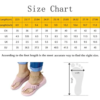 Femei Sandale 2021 Noi Femeile Tocuri Sandale Platforma Pene De Pantofi Pentru Femei De Vara Sandalias Mujer Casual Flip Flops Plus Dimensiunea 43