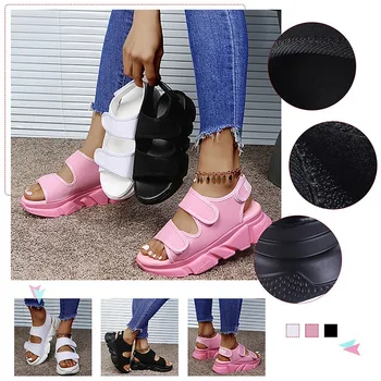 Femei Sandale de Vară Confortabil Platforma Sandale Pantofi de sex Feminin, Fetele Deschise Toe Slide-uri Doamnelor Adidasi Casual, Încălțăminte 2021