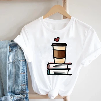 Femeile Kawaii Vin Doamnelor Desene animate Doamnelor Moda Primavara-Vara de Îmbrăcăminte Haine de Imprimare Tee Top Tricou Femei Graphic T-shirt
