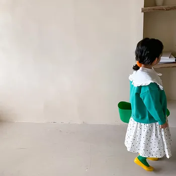 Fete drăguț dragoste de imprimare fuste 2021 primăvară stil coreean grupa de copii casual all-meci zburli fusta