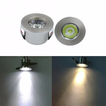 FIERBINTE 1W /3W LED-uri Alb/Cald Alb AC 85-265V Mini Montat pe o Suprafață de Lumină Led Downlight Bijuterii Cabinet Lampa LED Mini Reflector Lampă