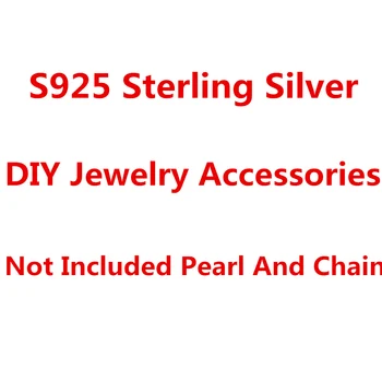 FIERBINTE de Înaltă Calitate S925 Argint Cercei Stud Setări DIY Cercel de Perla Cârlige Constatările Femei Bijuterii Accesorii