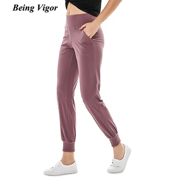 Fiind Vigoarea Talie Mare Libertate Sport Yoga Pantaloni cu Buzunare Burtica Control Jambiere Antrenament 4 Way Stretch Yoga Colanti Dresuri