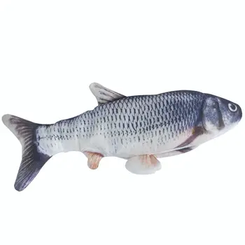 Flop Pește Pește în Mișcare Jucarie de Plus Cu Lumina si Sunet Realist Flop Pește Wiggle Pește Jucării Mișcare Pisoi Jucărie Decor