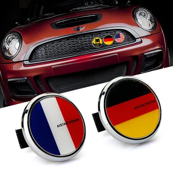 Franța Flag Autocolant Auto Emblema Spate Portbagaj Grila Fata Decorațiuni 3D Auto Insigna Metalică Cap Decal Accesorii Auto
