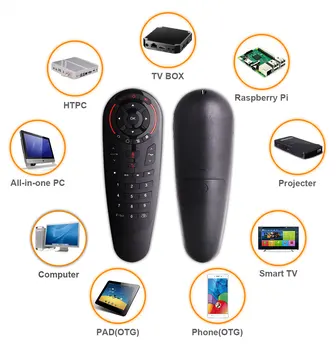 G30 de la Distanță de control 2.4 G Wireless de Voce Air Mouse 33 taste IR de învățare Gyro Senzor Inteligent de la distanță pentru Joc android tv box