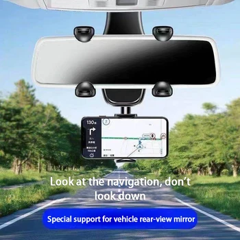 GPS Stand Modernizate Universal Auto Oglinda retrovizoare Montare Suport GPS Telefon Mobil Titularul Rotație de 360 Auto Oglinda Retrovizoare Muntele Țineți