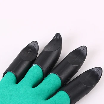 Grădină Mănuși de Latex Mănuși de Lucru în aer liber echipament de Protecție Cu 4 Degetelor Gheare Pentru Săpat Și plantat Anti-derapare Mănuși