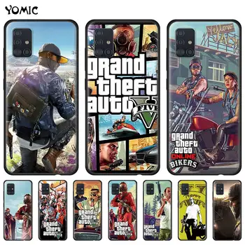 Gta 5 Grand Theft Auto V Caz de Telefon pentru Samsung Galaxy A51 A71 A21s A31 A41 M30s A11 M51 A42 5G A91 A01 A21 Capac Moale Shell