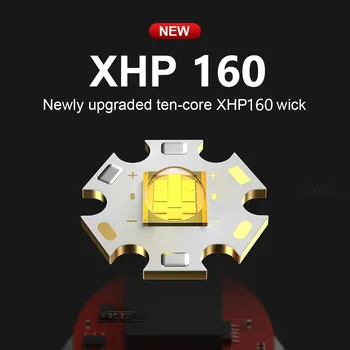 HEDELI 2021 NOI XHP160+COB LED Lanterna USB Reîncărcabilă Lanterna Lanterna Tactice, Lanterne 18650 sau 26650 XHP100 XHP90 XHP70