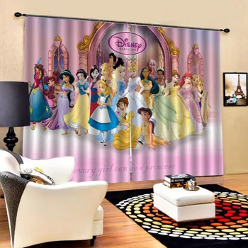 Home Decoratiuni Speciale, Cadouri Disney Princess Mermaid Ariel Bella Alba Ca Zapada Cenusareasa Dormitor, Living, Perdele Opace