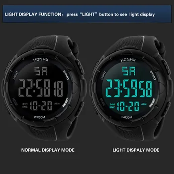 HONHX Brand de Lux Mens Ceasuri Sport se arunca cu capul de 50 m Ecran de tăiere LED-uri Digitale Ceas Militar Barbati Casual Electronice Ceasuri de mana