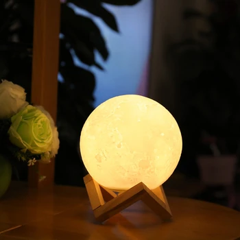 Imprimare 3D Led Lumina de Noapte 20cm 18cm 15cm Touch Switch USB DC5V LED Luna Lampa Decor Acasă Cadou Creativ