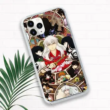 Inuyasha anime Japonia Telefon Caz pentru iPhone 11 12 pro XS MAX 8 7 6 6S Plus X 5S SE 2020 XR brand de Lux shell funda coque