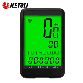 JLETOLI Wireless Calculatorul de Ciclism Biciclete Vitezometru LCD Display Trezi Auto Cronometru Kilometrajul Accesorii pentru Biciclete 9 Limbi