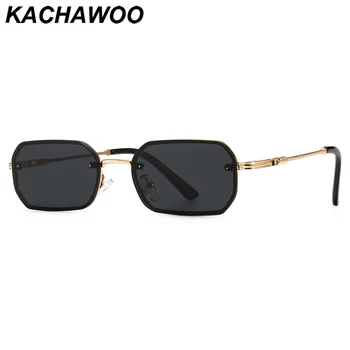 Kachawoo de sex masculin dreptunghiulară ochelari de soare retro mic cadru metalic albastru de sex feminin de ochelari de accesorii cadou uv400 fierbinte de vânzare
