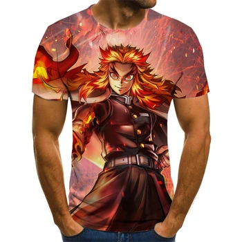 Kimetsu Nu Yaiba Anime Camasa Pentru Barbati Manga Demon Slayer T-Shirt Camisetas Hombre Ropa Îmbrăcăminte Camisa Masculina Verano Roupas